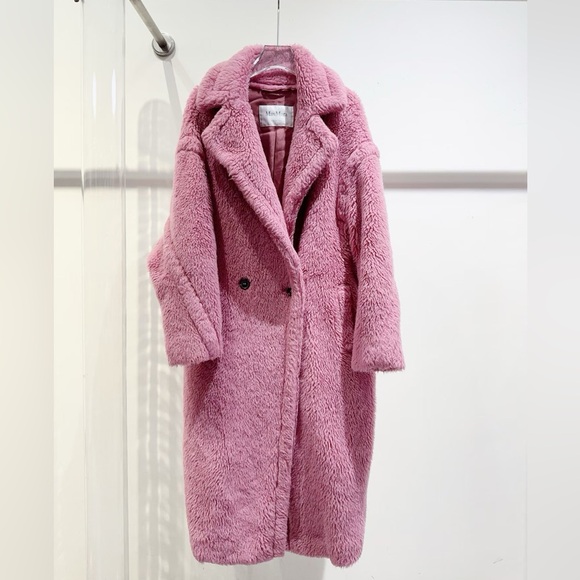 MaxMara Jackets & Blazers - 🚩steal Authentic MaxMara Pink Teddy Jacket